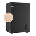 WANAI 3.5 Cu.ft,Chest Freezer,Deep Freezer,Removable Storage Basket Freezer,Black
