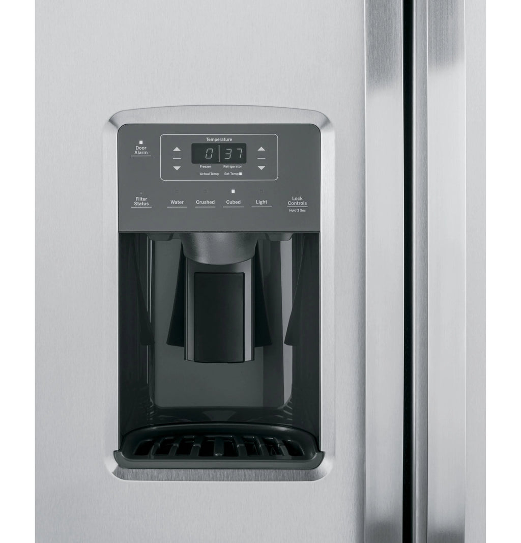 GE? 25.3 Cu. Ft. Side-By-Side Refrigerator