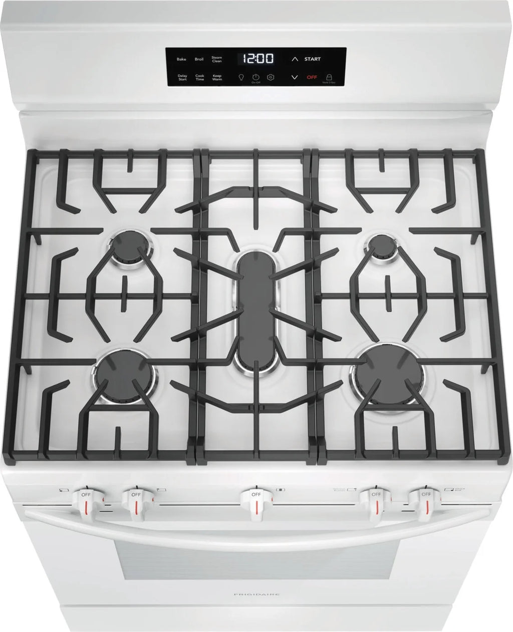 Frigidaire FCRG3062AS 30" Gas Range with Steam Clean, Stainless Steel