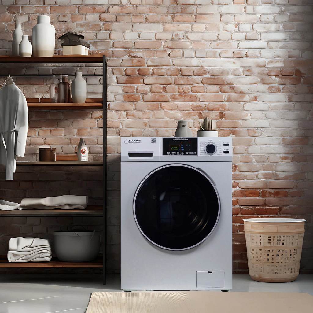 Equator 1.62 cu.ft./15 lbs All in One Combo Washer Dryer with Pet Cycle Silver