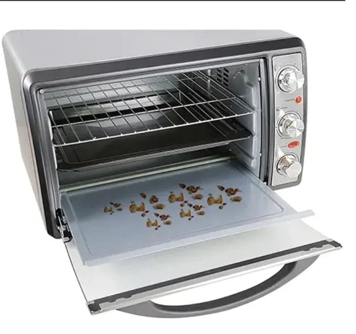 Extra Large Stainless Steel Toaster Oven with Warming Tray, Timer & Keep Warm Function
