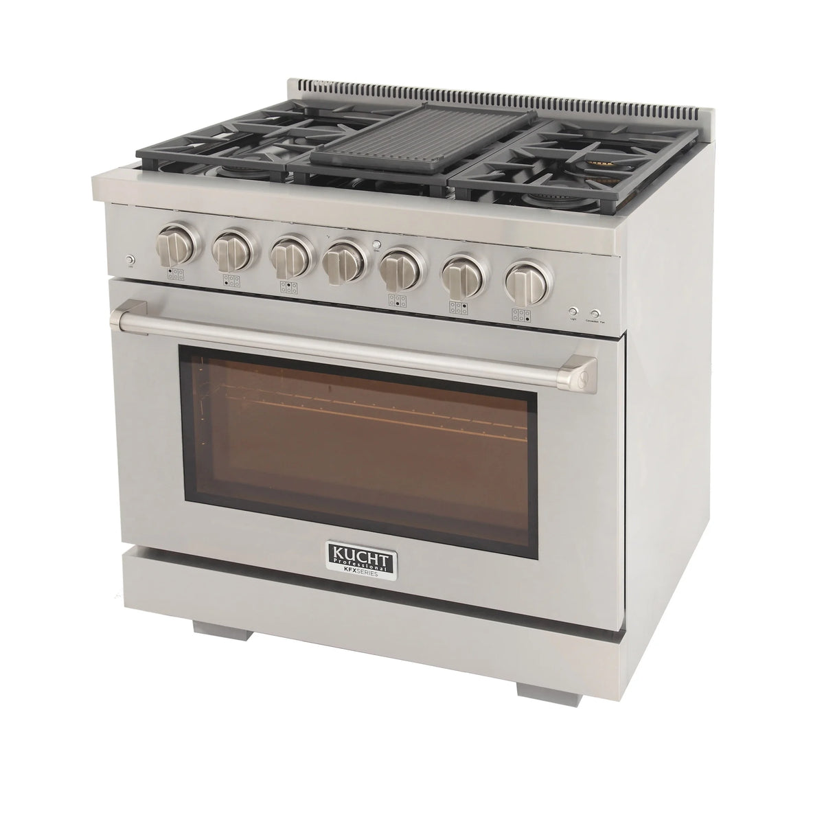Professional 36-in Propane Gas Range in Stainless Steel with True Simmer Burners