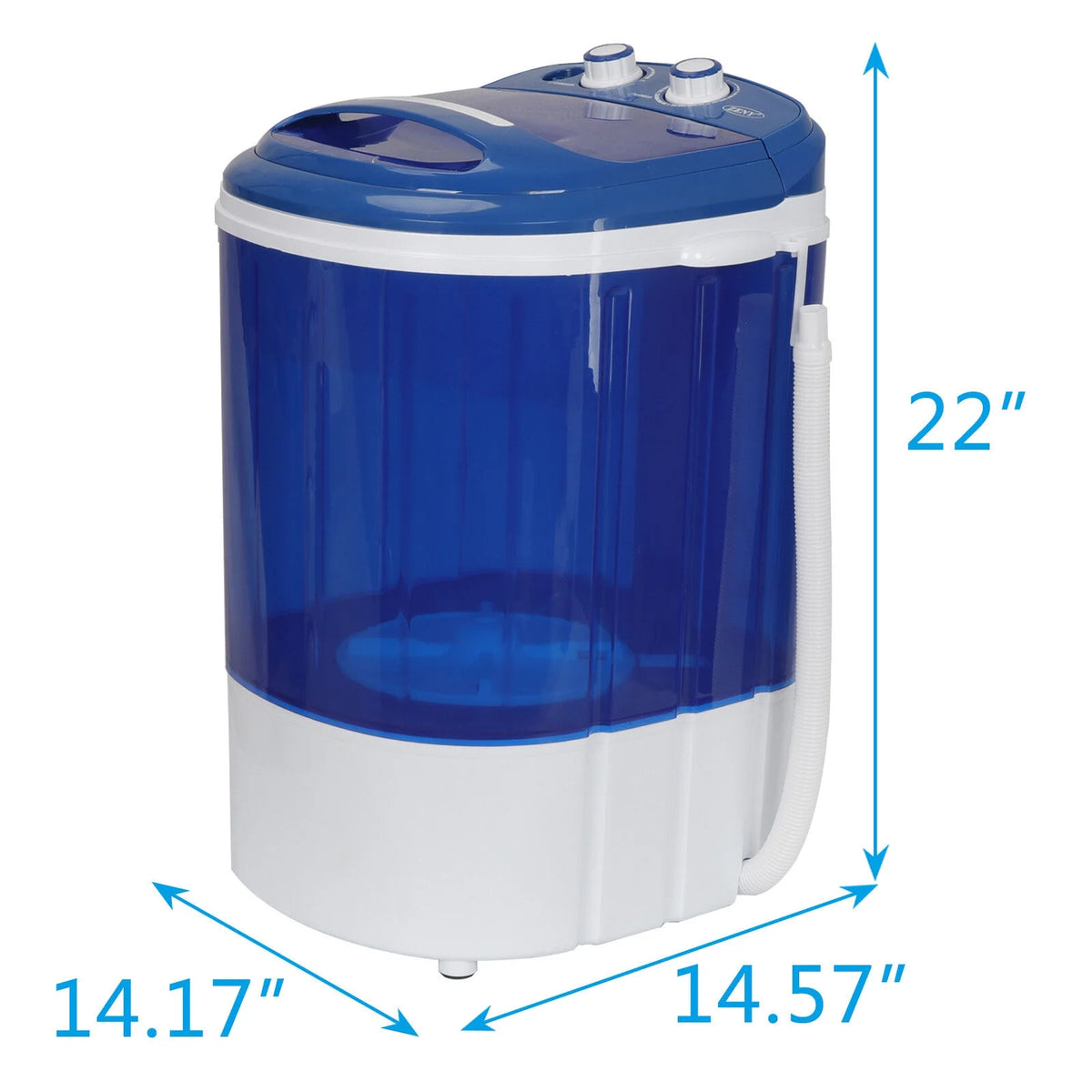Veado Portable Mini Laundry Washer | 9lbs Capacity Compact Washing Machine | Ideal for Dorm Rooms, Apartments & RVs | Space-Saving Semi-Automatic Laundry Solution