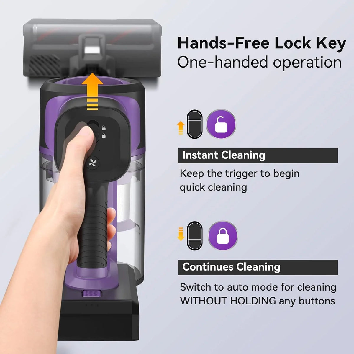 INSE Cordless Vacuum Cleaner, 6-in-1 Stick Vacuum with 26Kpa 350W Suction, Max 50 Min Runtime Rechargeable Vacuum Cleaners for Hard Floor Pet Hair