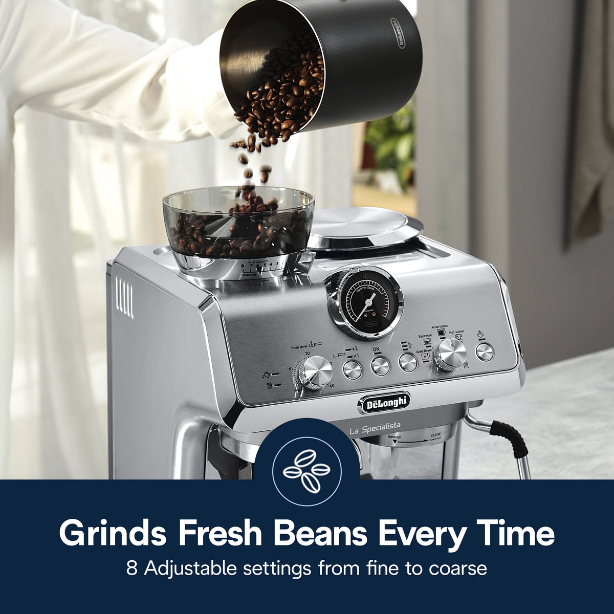 De'Longhi EC9255M La Specialista Arte Pump Espresso Machine, Metal