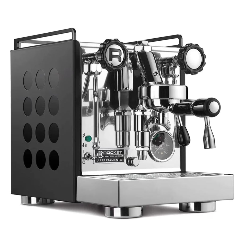 Rocket Espresso Appartamento Nera Espresso Machine | E61 | Heat Exchanger | (Black/Black)