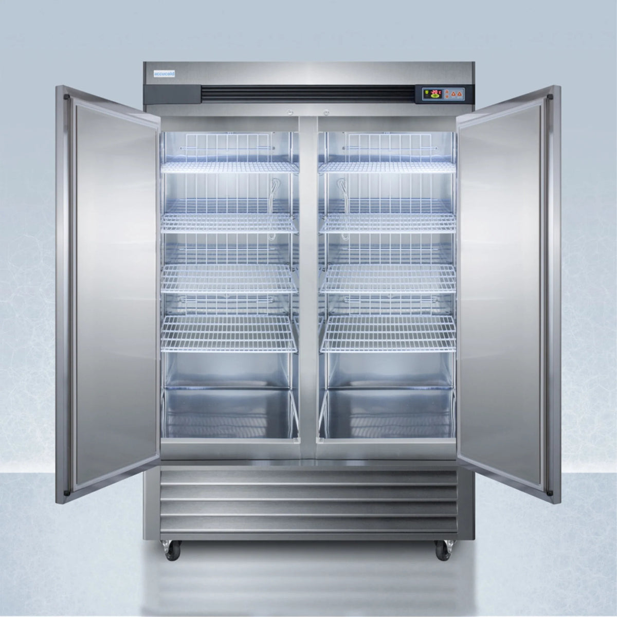 Pharma-Lab frost-free 49 cu.ft.2-door all-freezer in stainless steel
