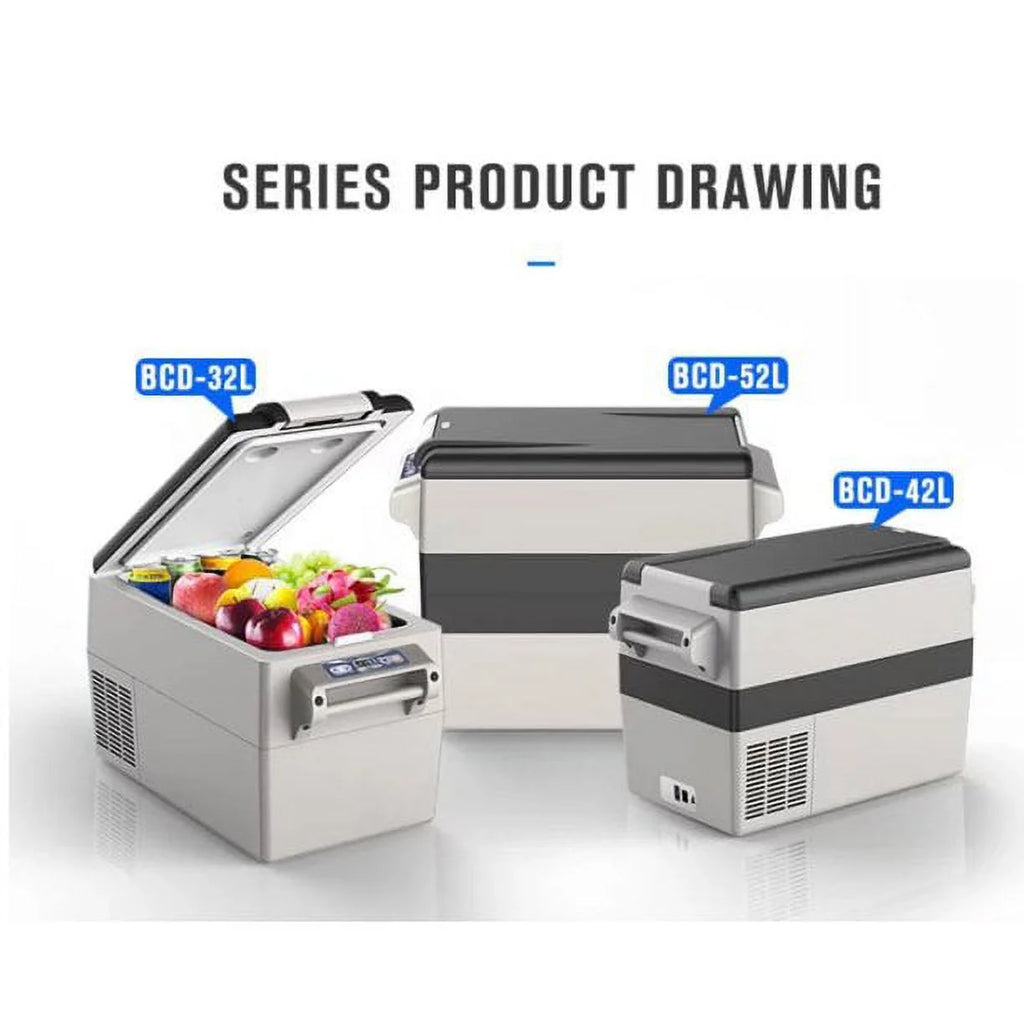 KAPAS Portable Compressor Refrigerator, 12/24v, 52L