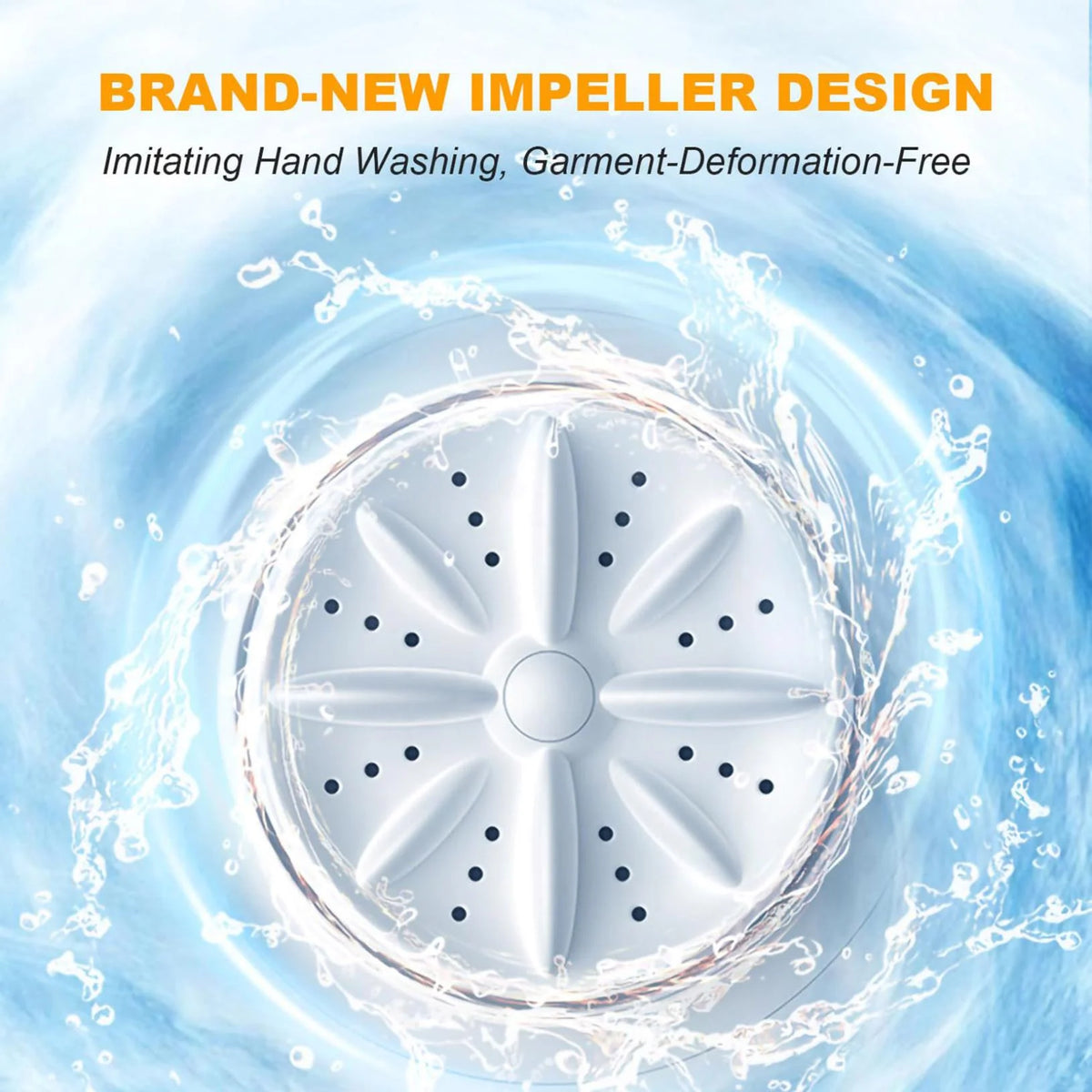 DGQPLPD Portable Washing Machine, Rechargeable Cordless Mini Washing Machine with 4000mAh, Charge 1 Time and Up to Use 20 Times, Washer Machine for Baby Clothing, Underwear