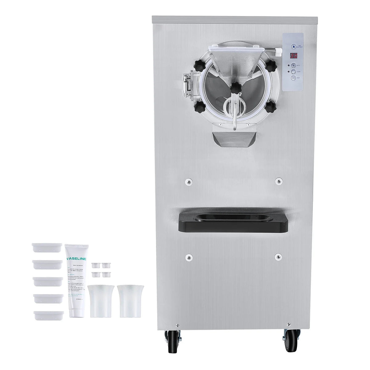 KFFKFF 20-25L/J Capacity Commercial Hard Farm Ice Cream Maker 1 Flavor Automatic Cleaning