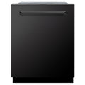 ZLINE 24" Monument Series 3rd Rack Top Touch Control Dishwasher in Black Stainless Steel with Stainless Steel Tub, 45dBa