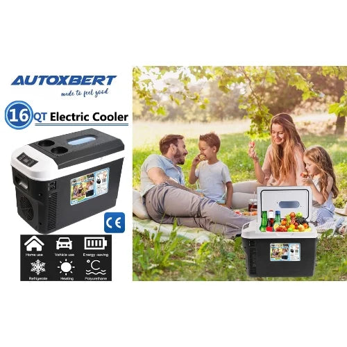 CAMOTUSE NEW Portable Electric Cooler Warmer Truck Car Fridge Refrigerator Camp Mini Freezer