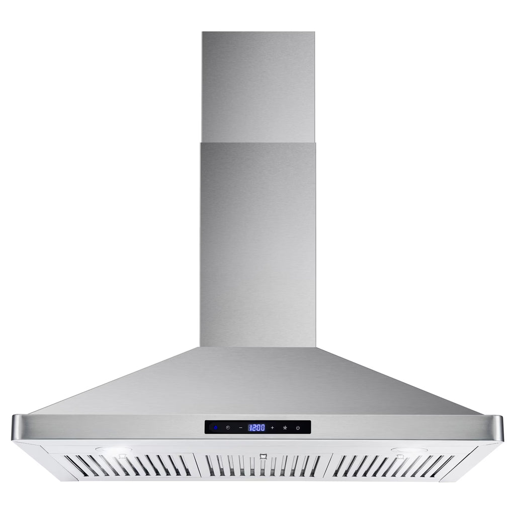Cosmo 30 in. Ducted Range Hood in Stainless Steel with Touch Controls, LED Lighting and Permanent Filters