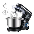 Kitchen in the box Tilt-Head Stand Mixer, Electric Kitchen Mixer with 6.5QT Stainless Steel Bowl, 660W Food Mixer with 6-Speed, Black