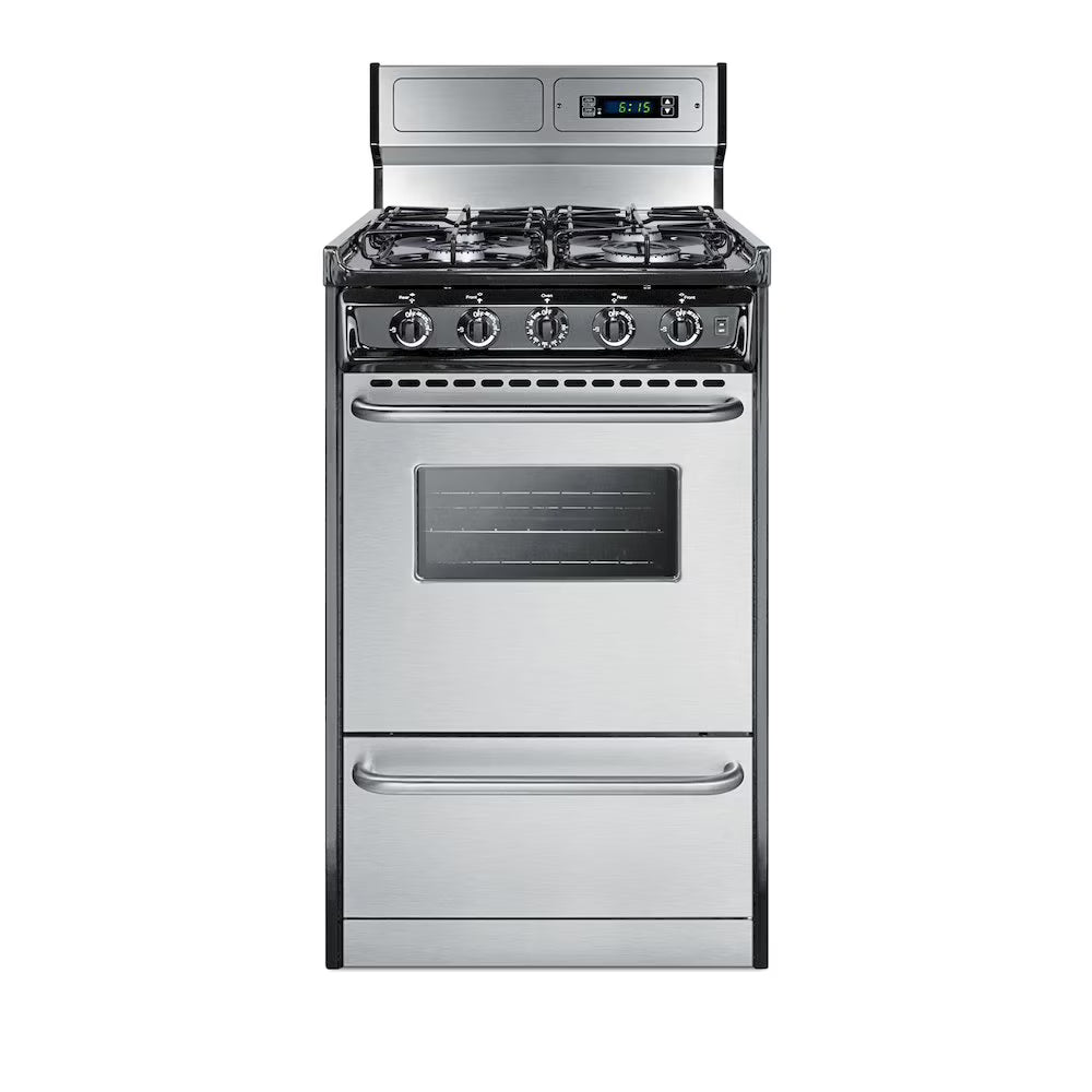 20" Wide Gas Range, Sealed Burners