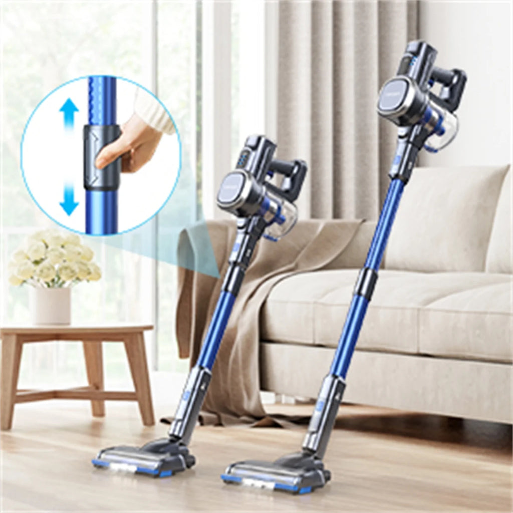 Lubluelu Free-Standing Vacuum Cleaner 25KPa,Powerful Lightweight Cordless 6 in 1 Stick Vacuum Cleaner for Carpet Floor Pet Hair Home