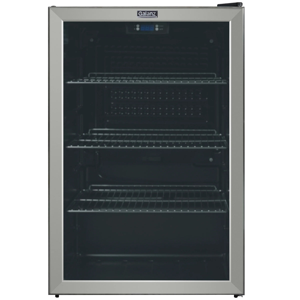 Galanz 4.5 Cu ft 152 Can Beverage Center Mini Fridge, Stainless Steel, New