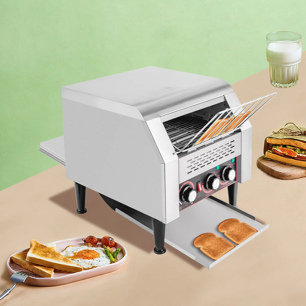 ChicHomey Electric Commercial Conveyor Toaster 300PCS H Tray Toasting Machine Restaurant