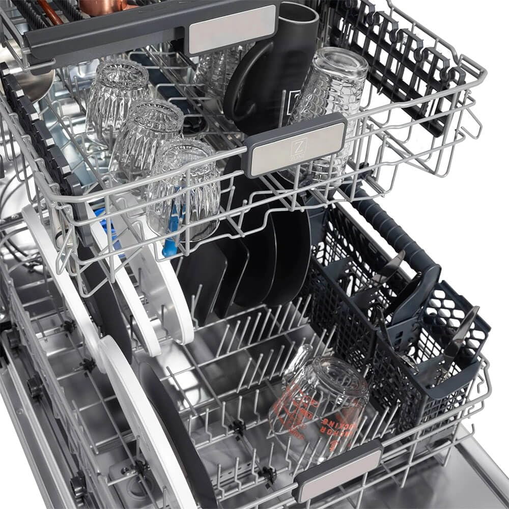 ZLINE DWMTZ30424CB 45 dBA Autograph Edition Top Control Built-In Dishwasher - Stainless/Champagne Bronze