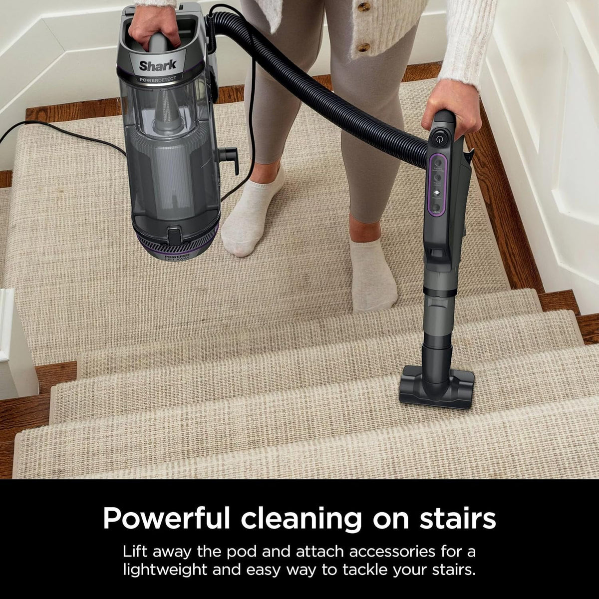 Restored Shark AZ3901 POWERDETECT Upright Vacuum Cleaner with DuoClean Technology, Odor Neutralizer Technology, Powered Lift-Away, Self Cleaning Brushroll (Refurbished)