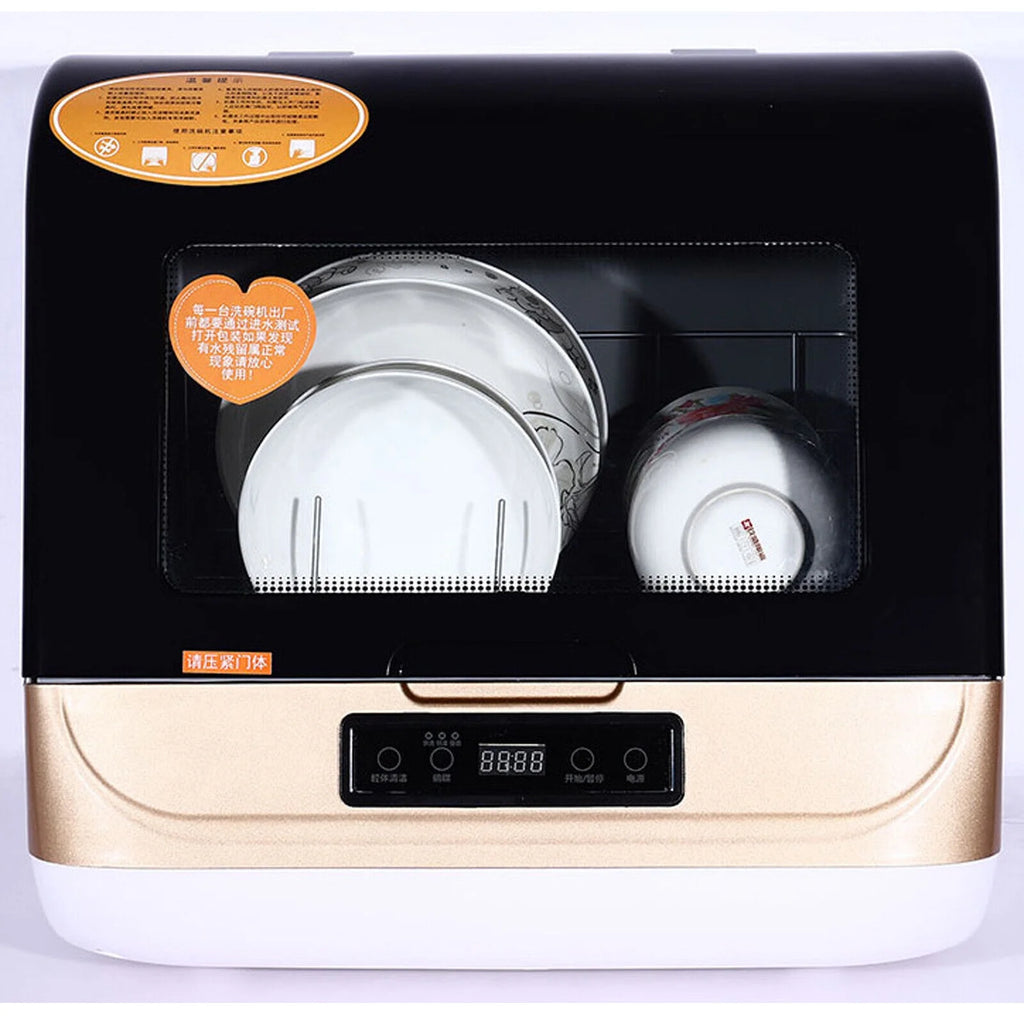 Portable Countertop Dishwasher W/Steam& Air-dry Function, 4 Washing Programs, 360° Streak-free Deep Cleaning for Home Apartments& Rvs (12-20pc Once)