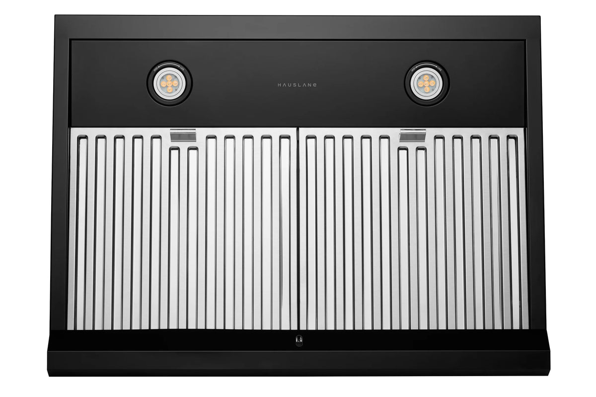 Hauslane | Chef Series PS18 30" Under Cabinet Range Hood, Matte White | 120V, Pro Performance, Touch Screen, LED Lamps, 3-Way Venting, Baffle Filters