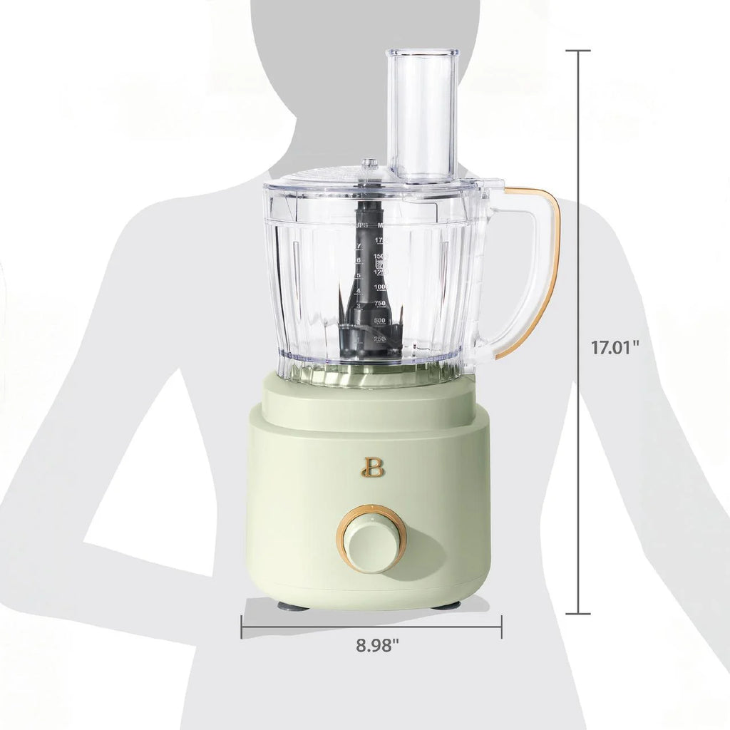 Beautiful 10-Cup Food Processor with Accessories, White Icing by Drew Barrymore