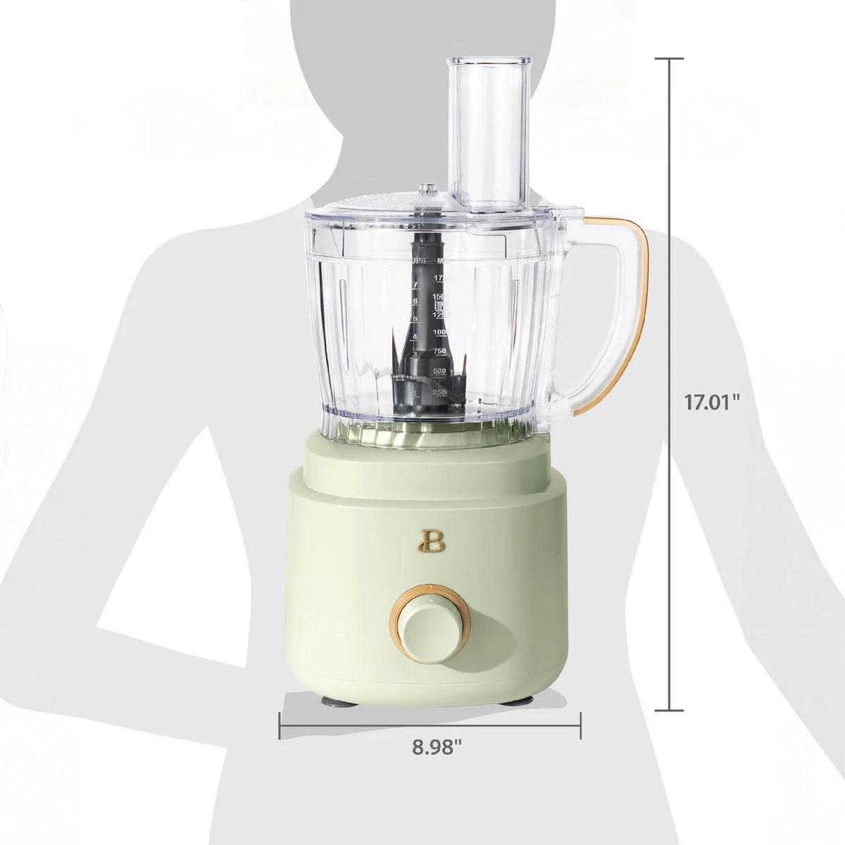 Beautiful 10-Cup Food Processor with Accessories, White Icing by Drew Barrymore