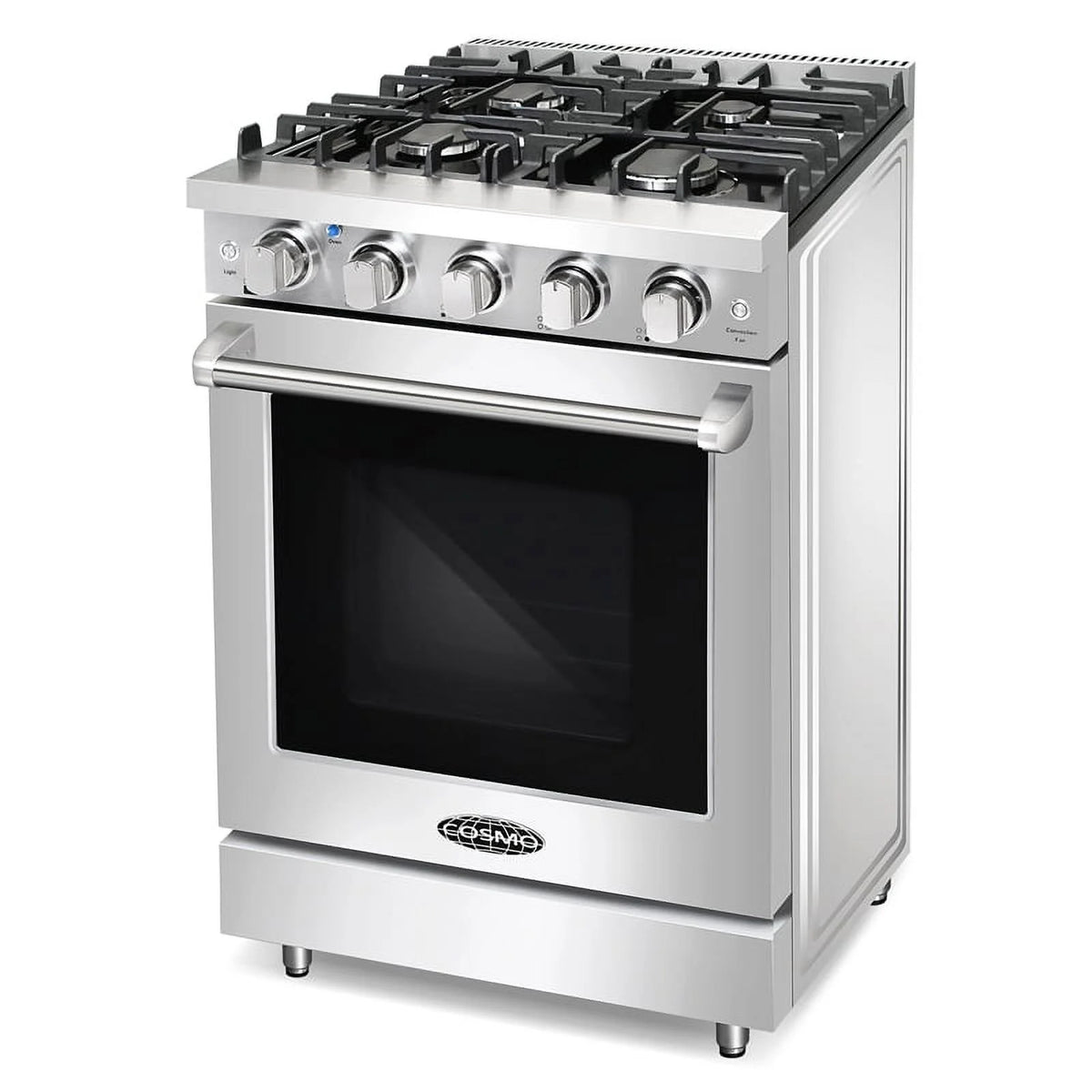 24 in. Freestanding Gas Range with 3.73 cu. ft. Capacity Oven in Stainless Steel