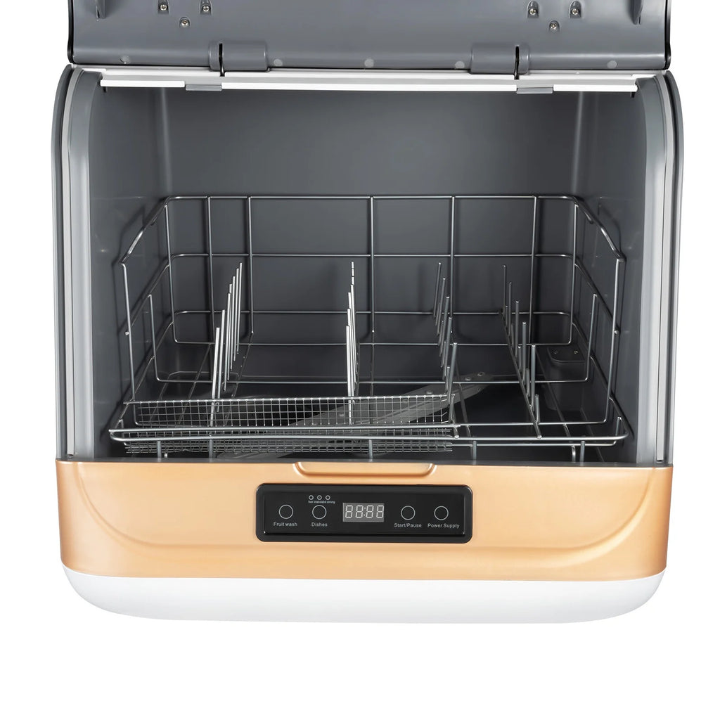 Countertop Dishwasher, 3 Washing Modes, Time-Saving, 800W Compact Dishwasher for Household 110V