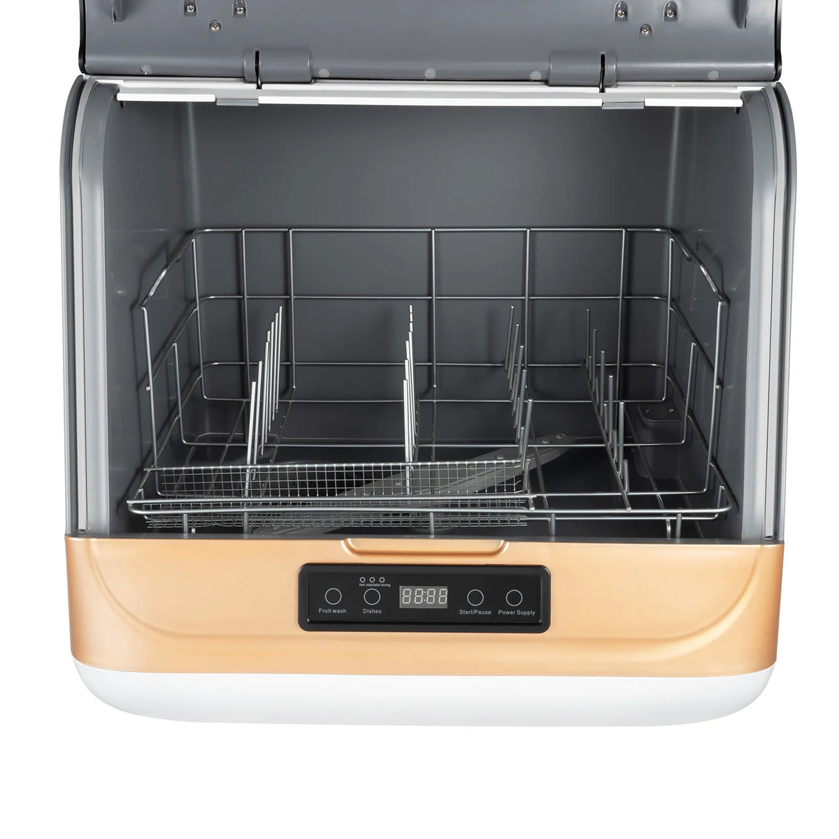 800W Compact Countertop Dishwasher Portable Mini Dish Washer 4 Washing Programs 110V 17.72*15.75*17.6in for Home Use, Business