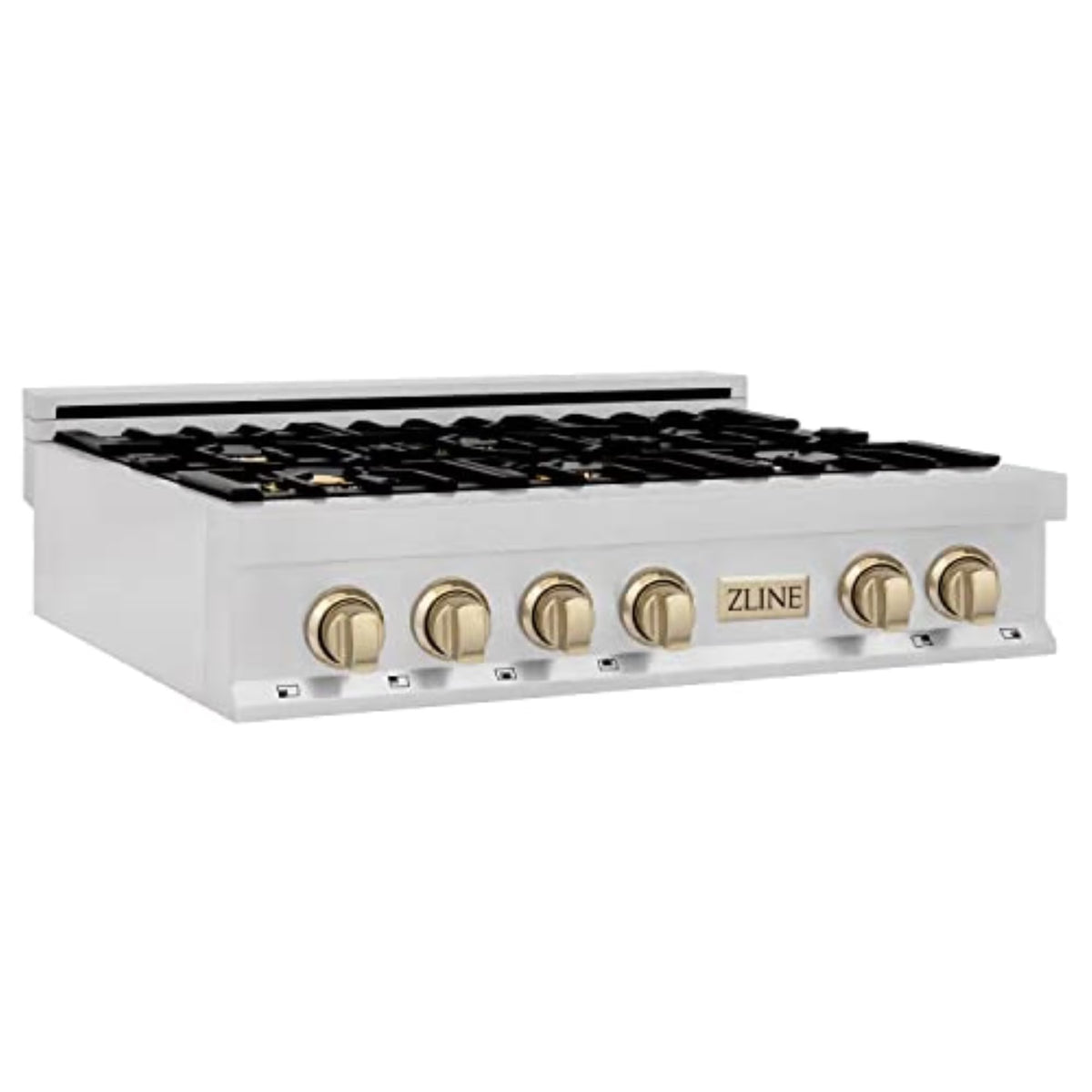 48" ZLINE Autograph Edition DuraSnow Stainless Steel Range Hood with White Matte Shell and Champagne Bronze Handle