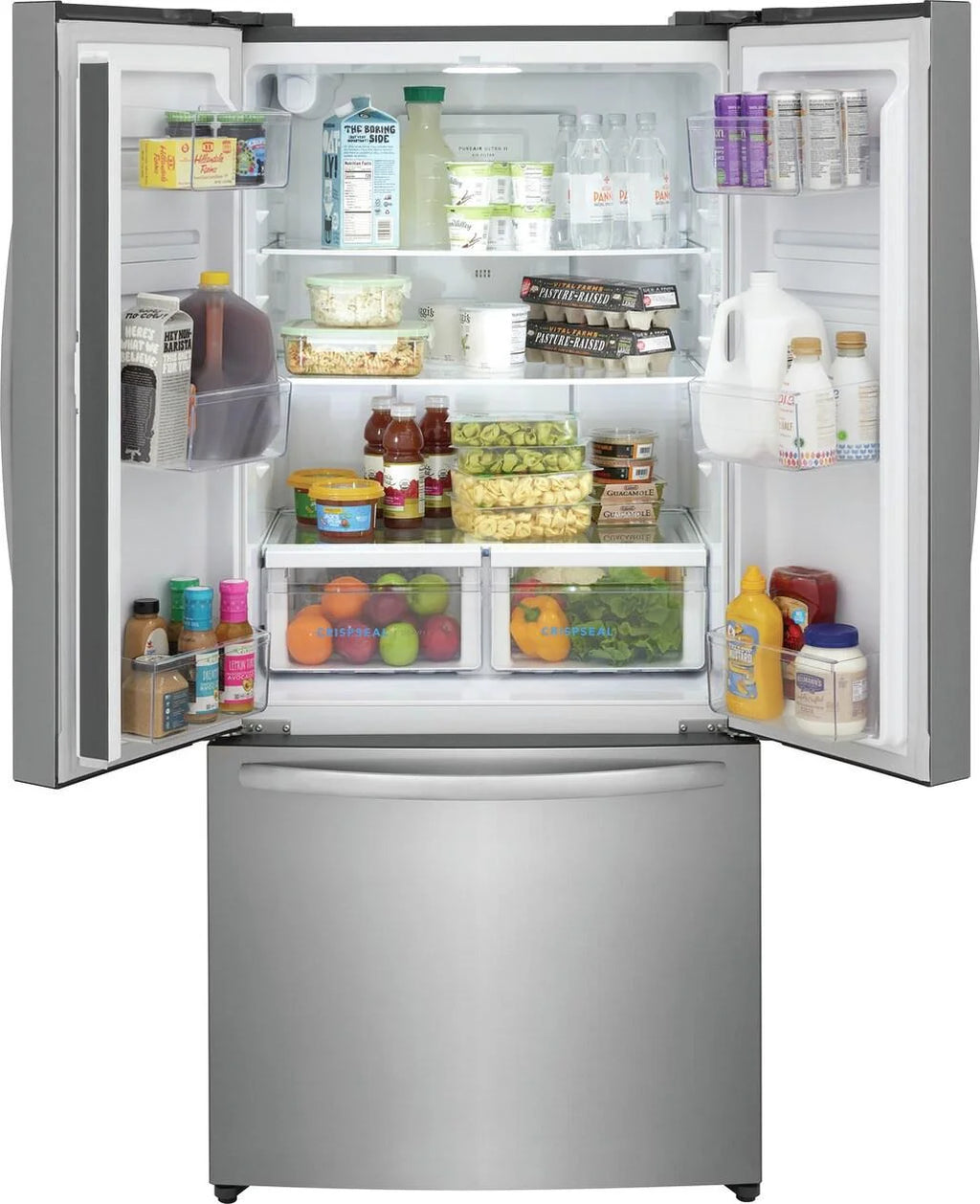 Frigidaire FRFG1723AV 18 Cu. Ft. Counter-Depth French Door Refrigerator, Stainless Steel