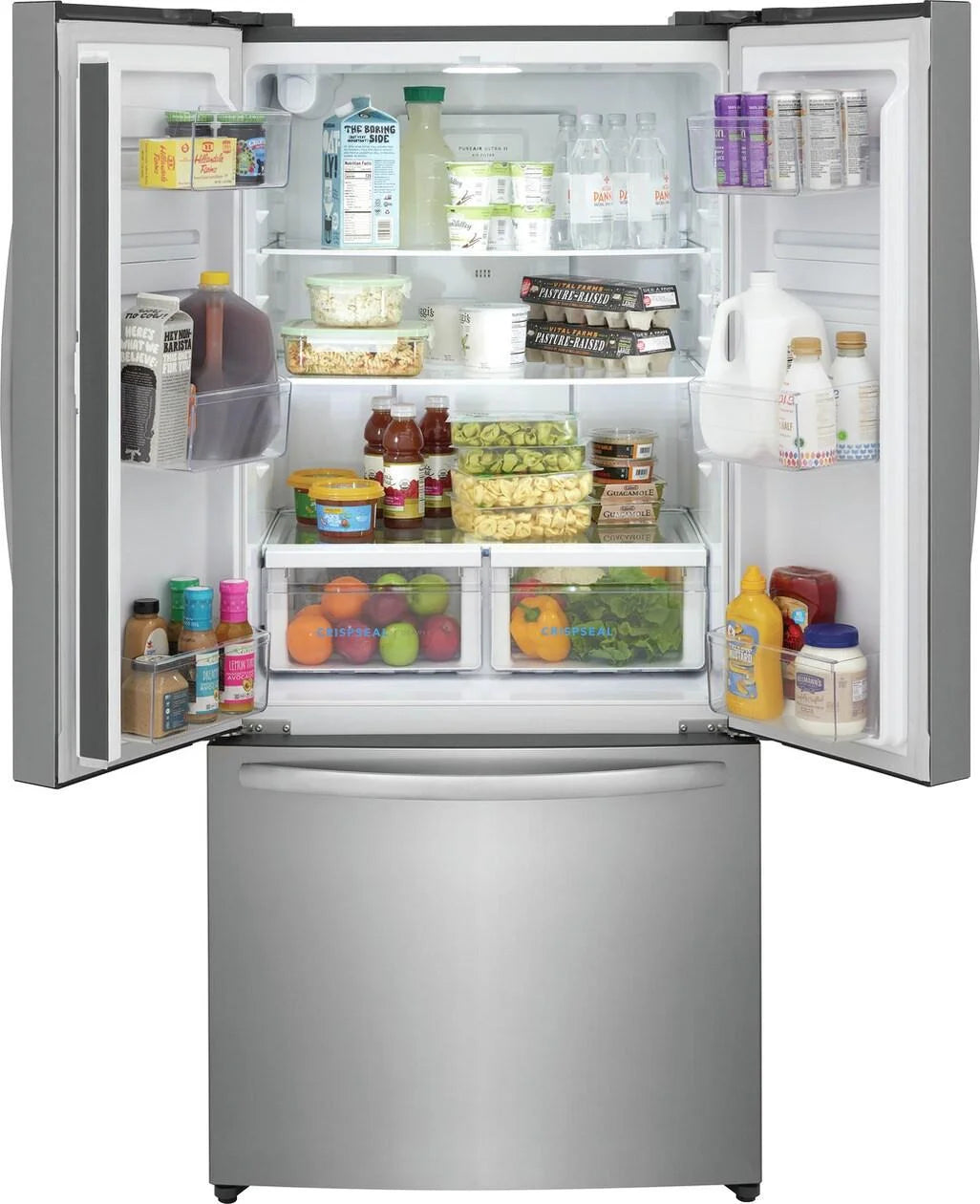 Frigidaire FRFG1723AV 18 Cu. Ft. Counter-Depth French Door Refrigerator, Stainless Steel