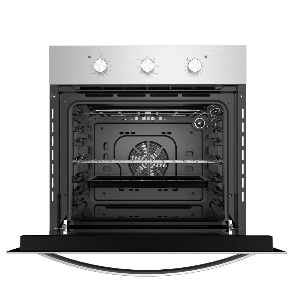 Empava 24 inch 10 Cooking Functions with Rotisserie Electric LED Display Touch Control Built-in Convection Single Wall Oven