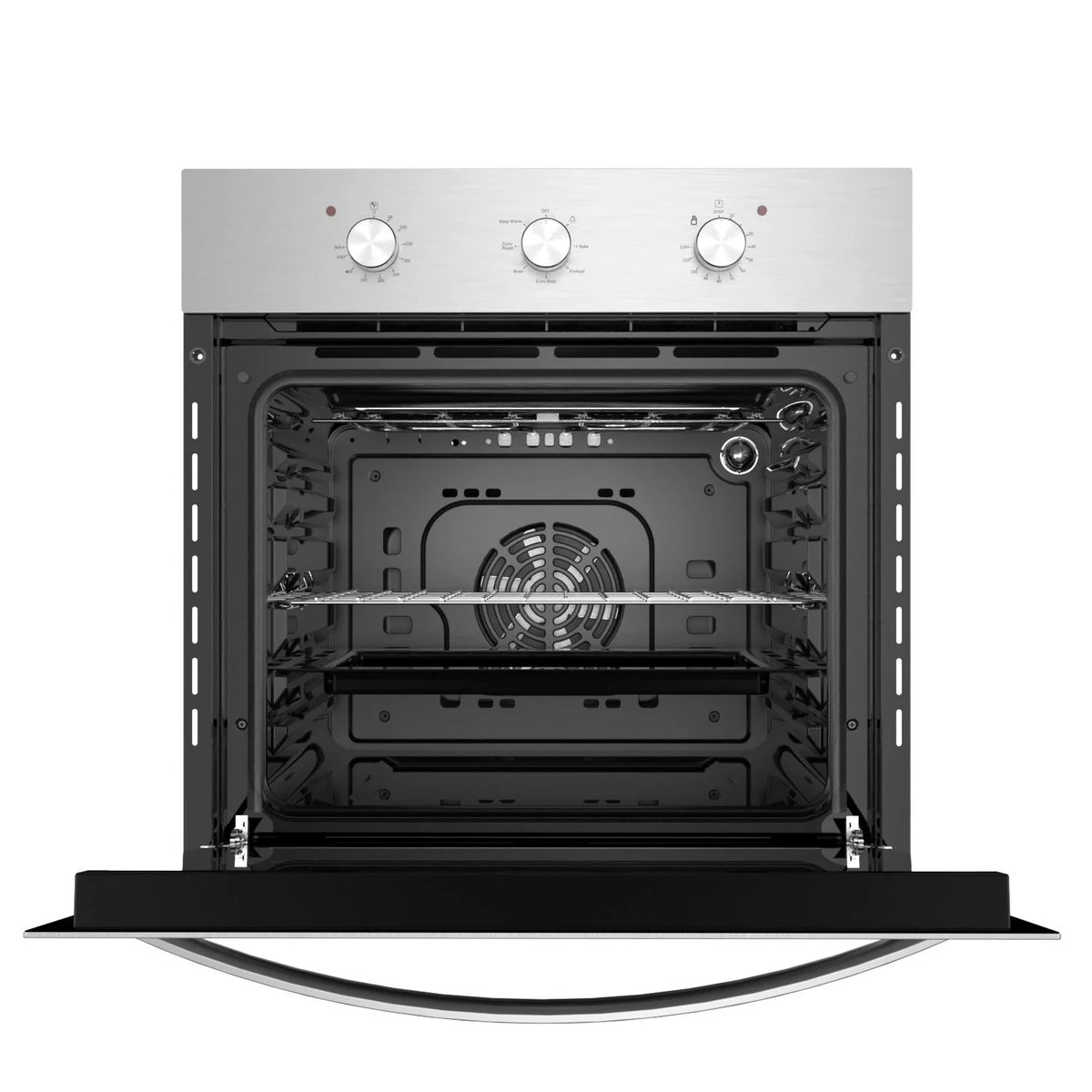 Empava 24 inch 10 Cooking Functions with Rotisserie Electric LED Display Touch Control Built-in Convection Single Wall Oven