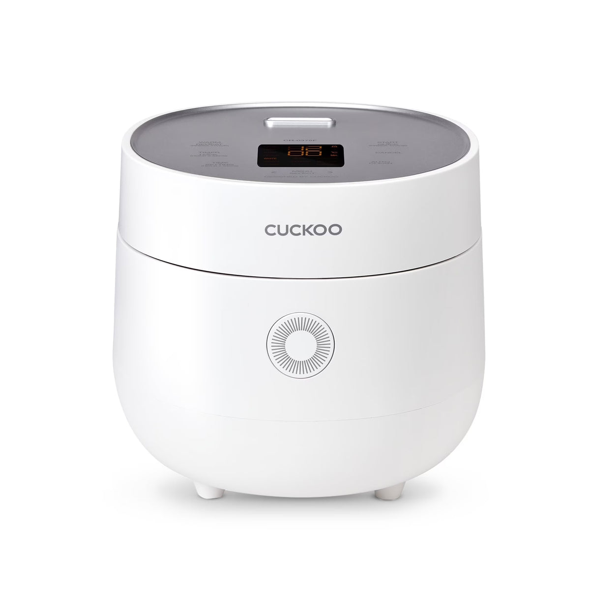 CUCKOO Rice Cooker 6 Cups Cooked with Warmer, Nonstick Pot, and Fuzzy Logic Tech in White (CR-0375FW)