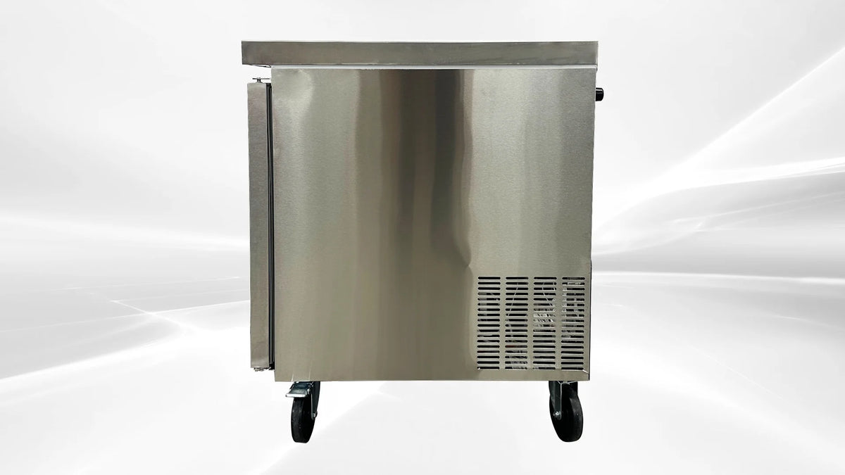 Cooler Depot 27.5 In. 7.2 Cu.ft Stainless Steel Undercounter Freezer AUF-0776 NSF ETL Certified