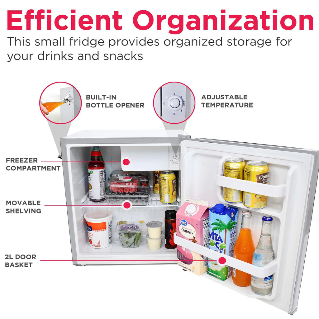 Frigidaire 1.6 Cu ft. Retro Compact Refrigerator with Side Bottle Opener, Coral