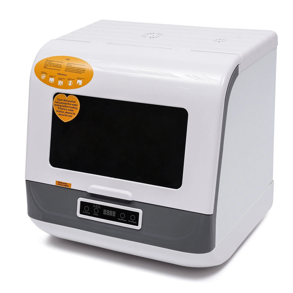 1.2KW Countertop Portable Countertop Dishwasher Compact Dishwasher 3 Programs
