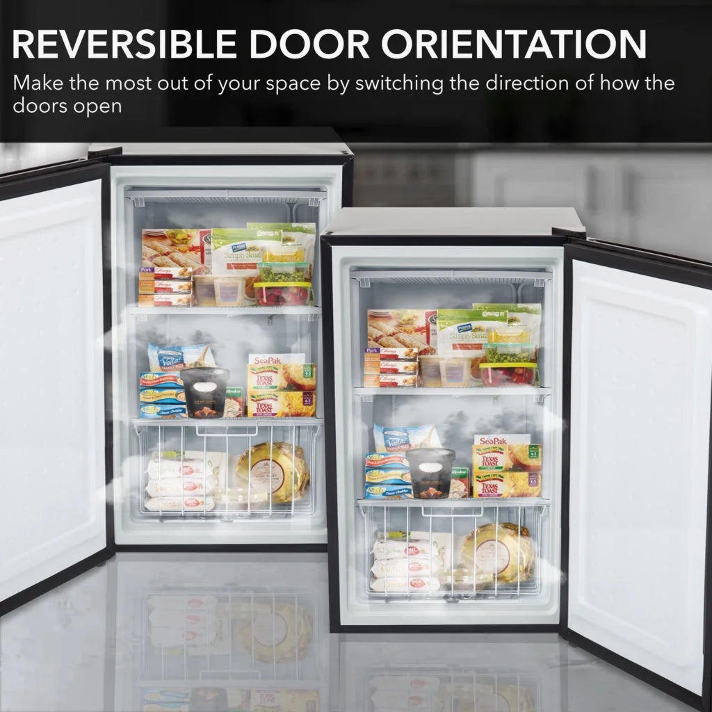 Whynter 3.0 cu ft Energy Star Upright Freezer in Black CUF-301BK