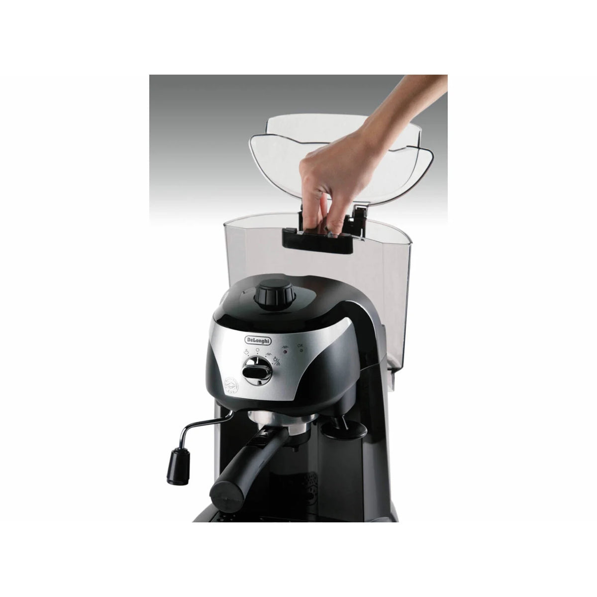 De'Longhi EC220CD 15 Bar, 2-Cup Stainless Steel Espresso Machine