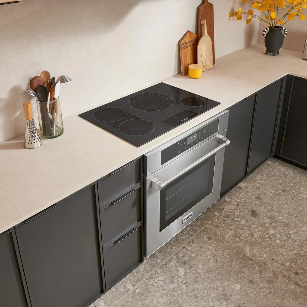 Thor Kitchen Tec30 30" Wide 4 Burner Electric Cooktop - Black