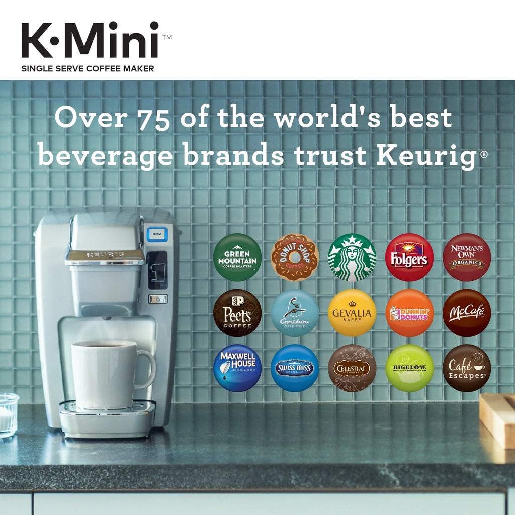 Keurig K-Mini K15 Single-Serve K-Cup Pod Coffee Maker, Chili Red
