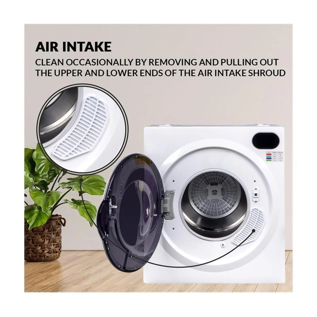 3.5 cu.ft. Compact Electric Standard Dryer with Refresh function, Sensor Dry, Wrinkle guard