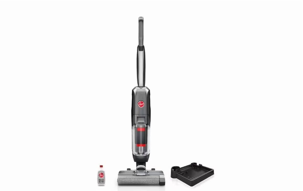 Streamline Corded Wet/Dry Hard Floor Cleaner and Vacuum Cleaner with Self Cleaning System for Sealed Hard Floors, Black