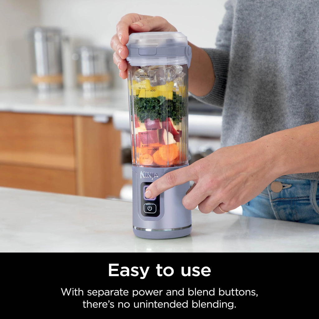 Ninja Blast Portable Blender, Cordless, 18oz. Vessel, Personal Blender for Shakes & Smoothies, BPA Free, Leakproof Lid & Sip Spout, USB-C Rechargeable, Dishwasher Safe Parts, Metallic Purple,