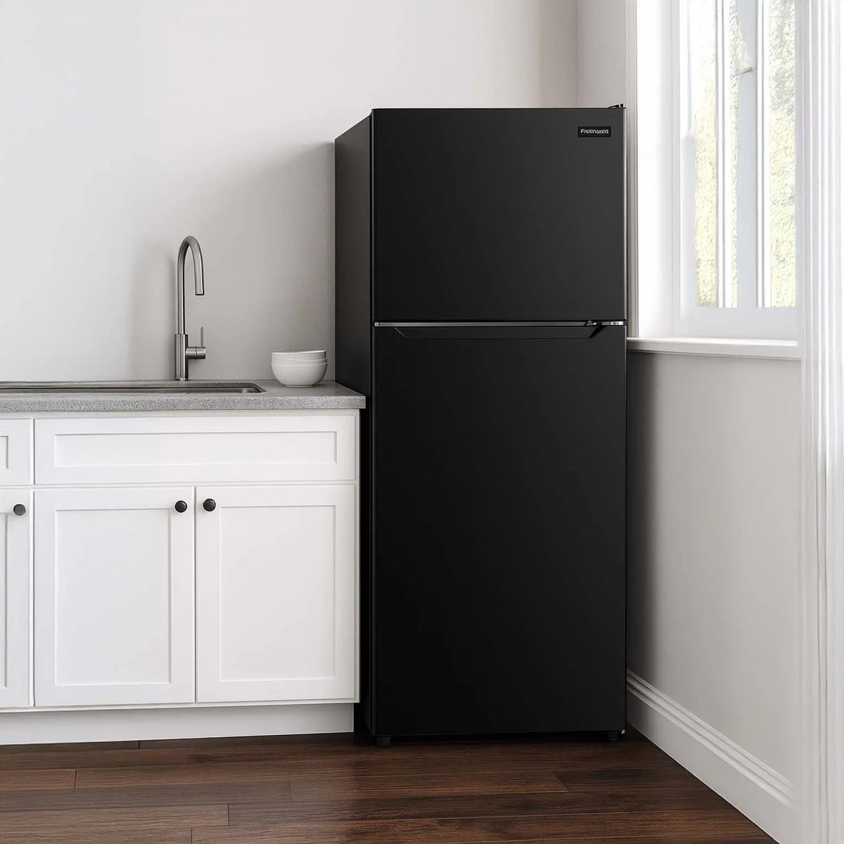 Frigidaire 10 Cu. Ft. Top Mount Refrigerator, Frost Free, Platinum, EFR1033-SS-6Com