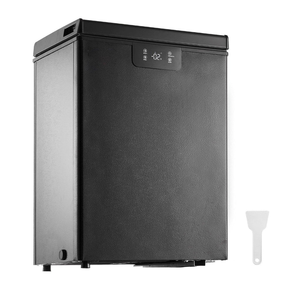 Choco Moon Large Capacity 14.5 Cu.ft Chest Freezer, 345L Storage, 4 Slide-Out Baskets, Lockable Lid, 8 Temp Control Levels, Energy-Efficient LED Lights, 6 Swivel Casters for Easy Mobility