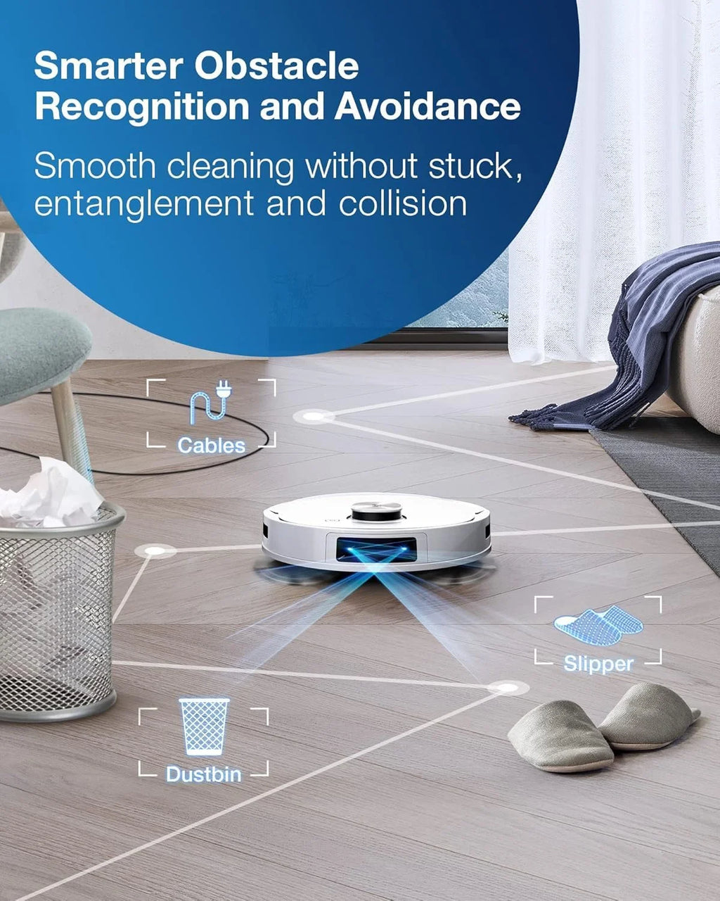 ECOVACS DEEBOT T10 PLUS Neo Robot Vacuum and Mop, Auto-Empty, AIVI 3.0, OZMO Pro 3.0 Oscillating Mopping, 3D Map, Air Freshener